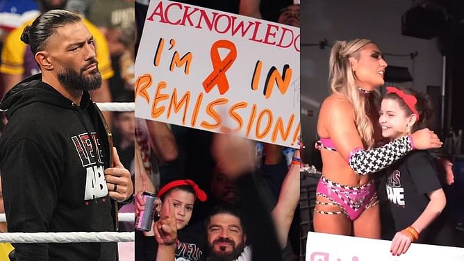 Roman Reigns reacts to fan sign of cancer survivor who met Tiffany Stratton on SmackDown