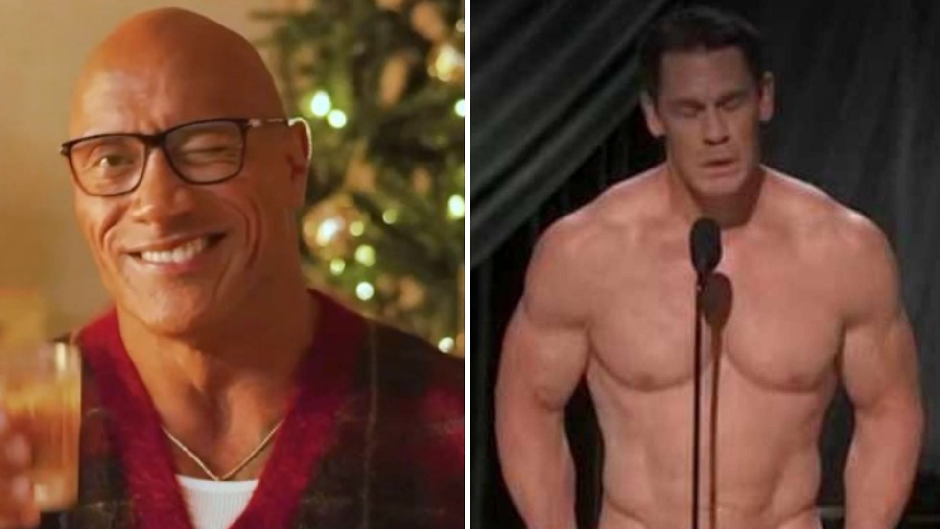The Rock on the left and John Cena on the right [Image credits: Dwayne Johnson