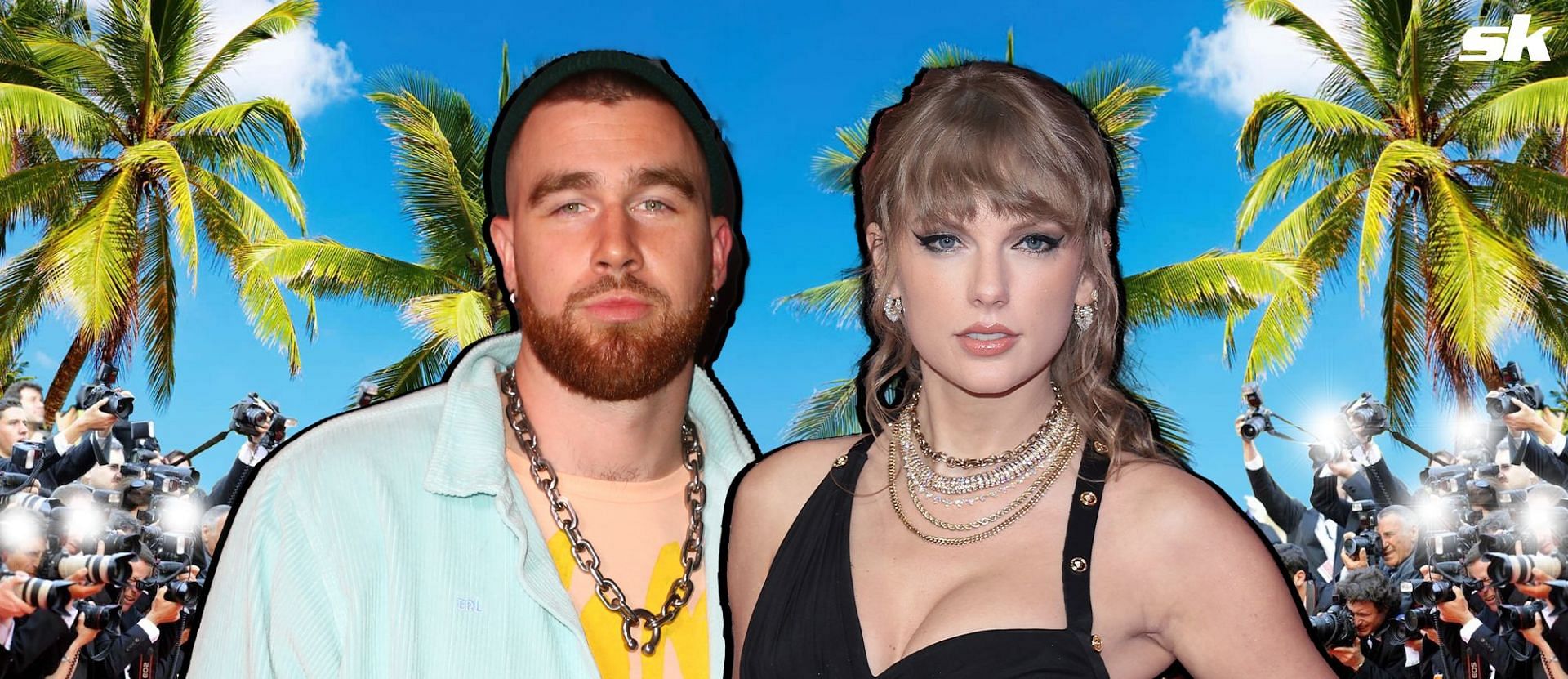 Travis Kelce and Taylor Swift enjoyed a beach vacation in Bahamas. 
