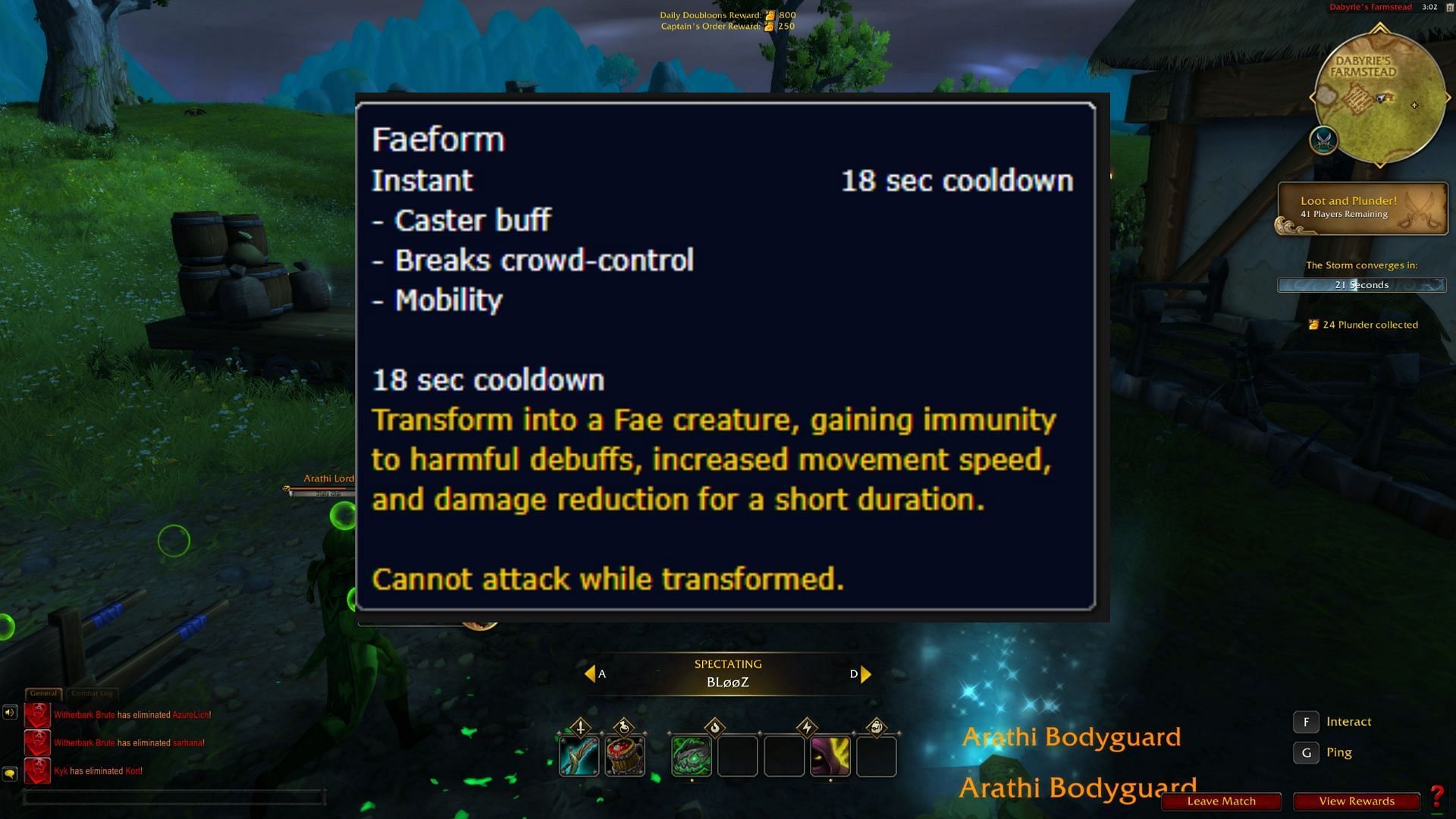 Faeform in WoW (Image via Blizzard Entertainment)