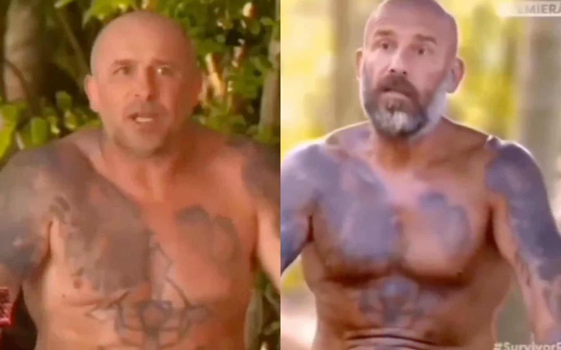 Contestant of &quot;Survivor Romania&quot; before (left) and after (right) his participation on the show [Photo Courtesy @historyinmemes on X]