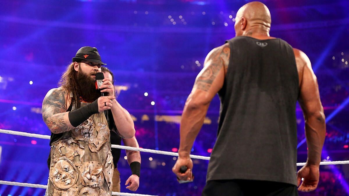 Bray Wyatt (left) and The Rock (right)