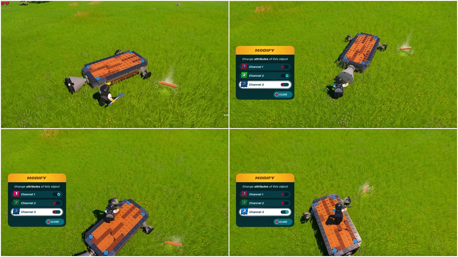 With these settings, you will be able to control your plane in LEGO Fortnite (Image via YouTube/ Perfect Score)