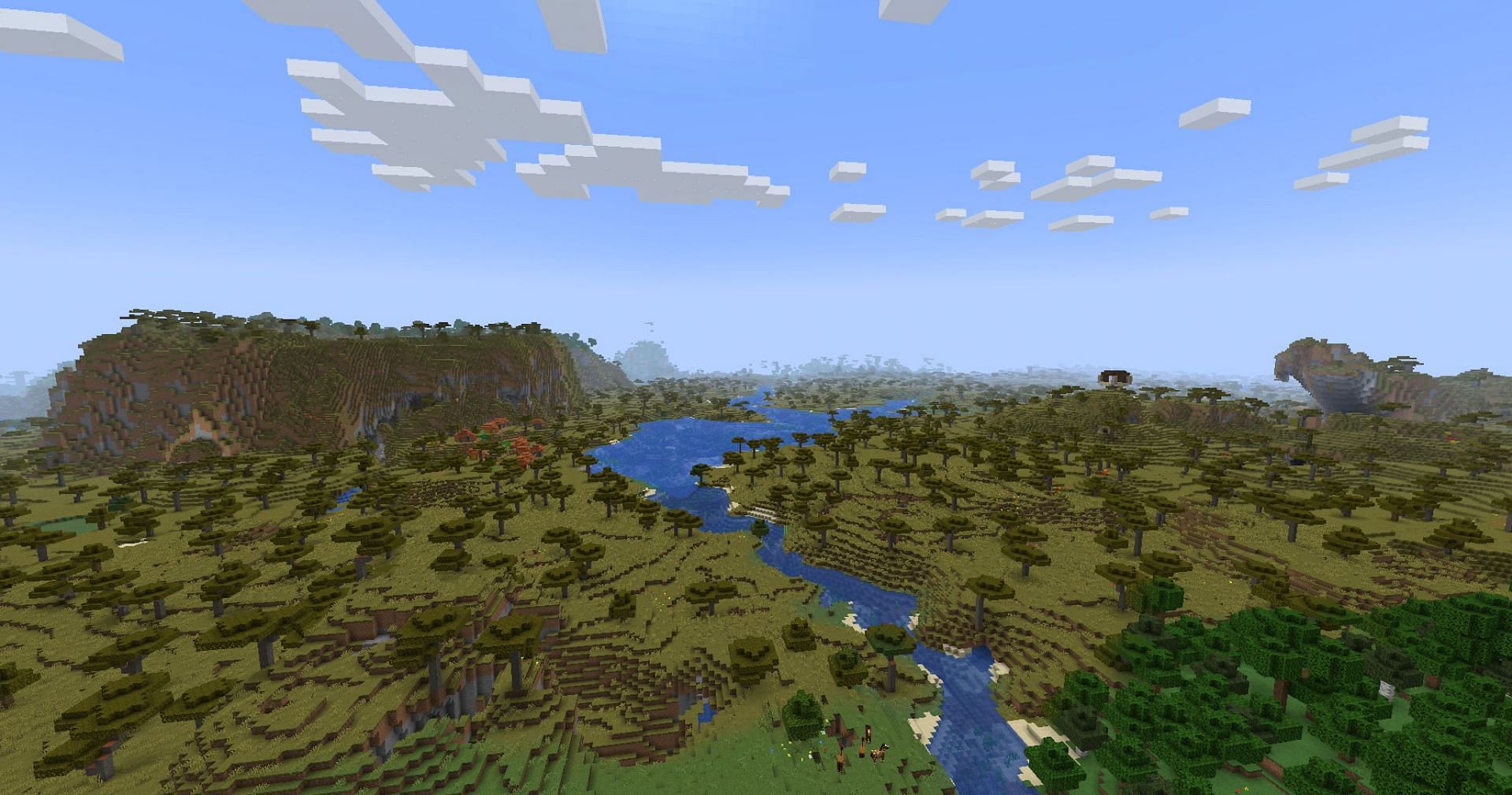 These mods let players see even the most distant of builds and mountains (Image via Mojang)