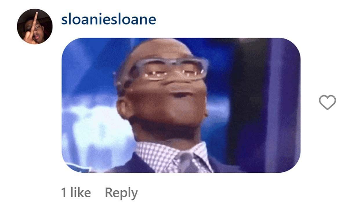 A comment reacting to the news (Image via Instagram/ @sloaniesloane)