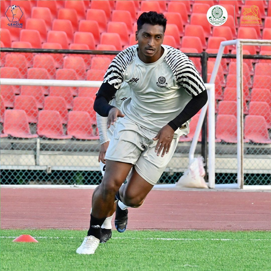 Mohammed Jassim in training for Mohammedan SC. [MSC Media]