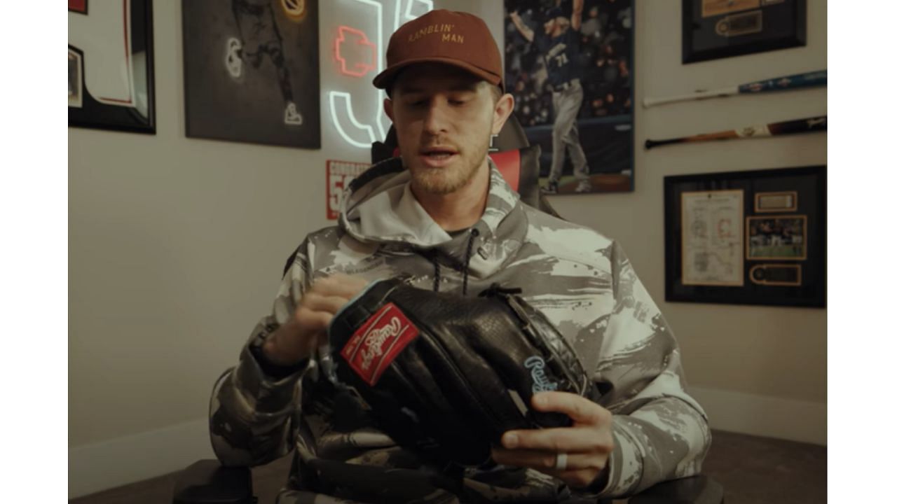 Josh Hader glove collection. Credit: Josh Hader/YouTube