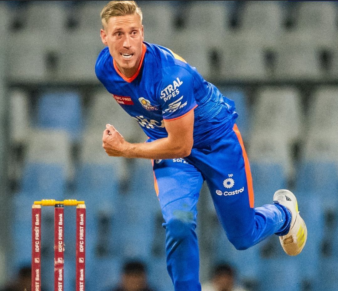 Luke Wood in action during net session (Credits: X / mipaltan)
