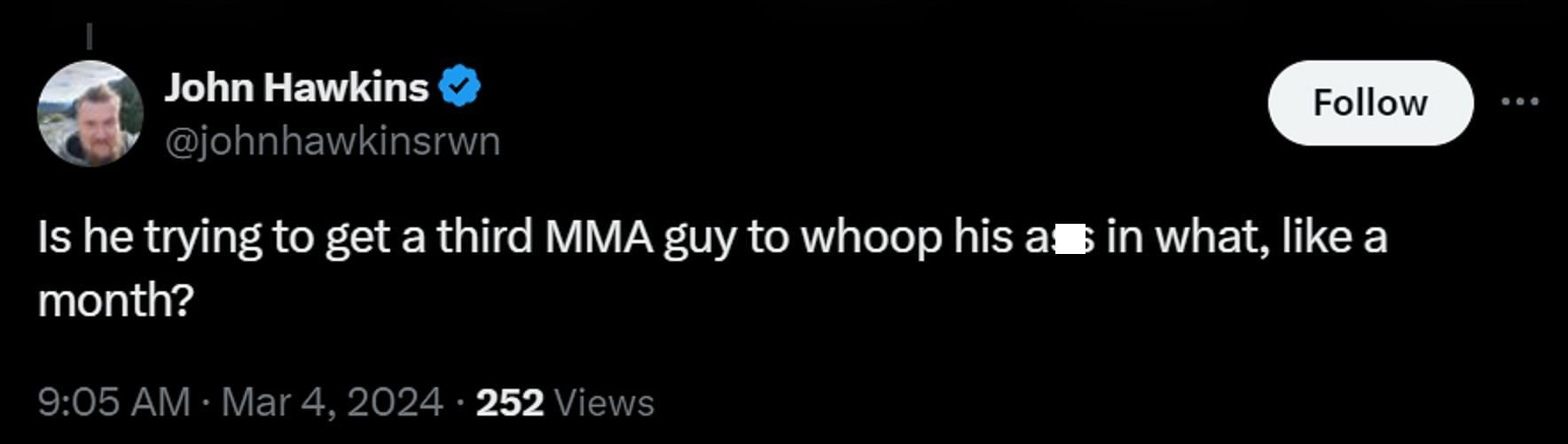 Fans react to Nico&#039;s latest collaboration with Rampage Jackson (Image via X)