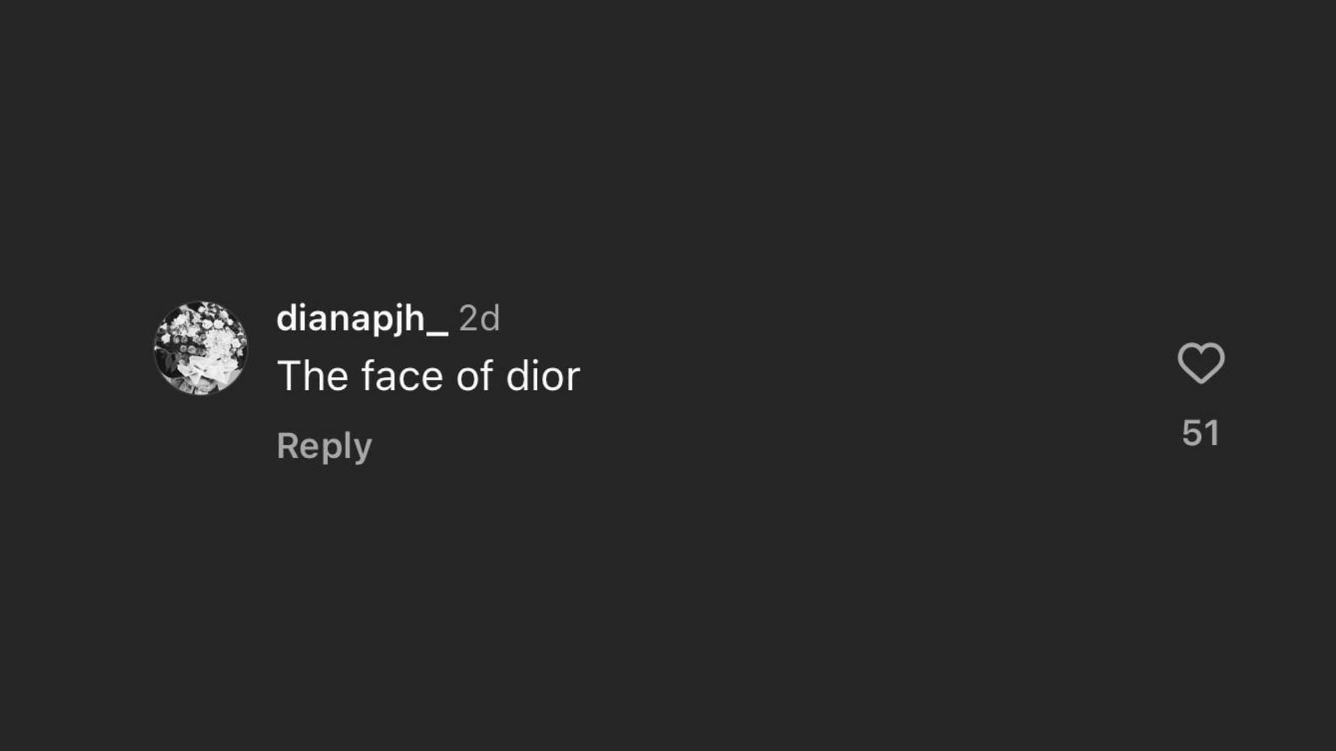 A fan is left in awe with Jisoo&#039;s Dior campaign look (Image via @diorbeauty/ Instagram)