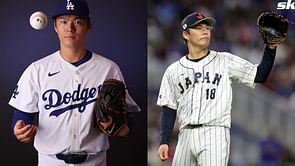 IN PHOTOS: Yoshinobu Yamamoto's former Orix Buffaloes teammates rep Dodgers jersey to support Japanese star