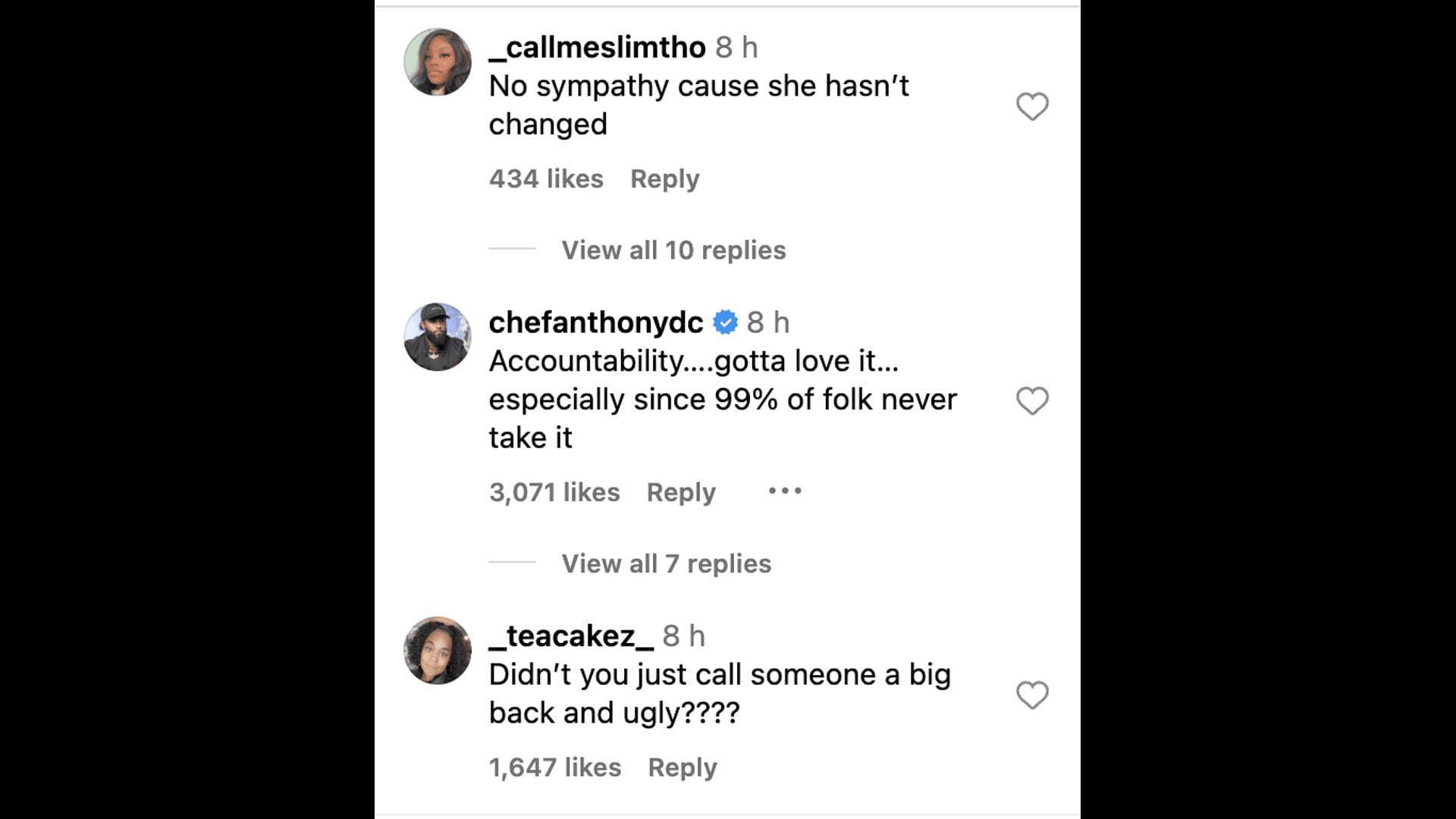 Social media users criticize Jess for accepting that she should not have trolled Chadwick in 2020 before his death. (Image via @theshaderoom/ Instagram)