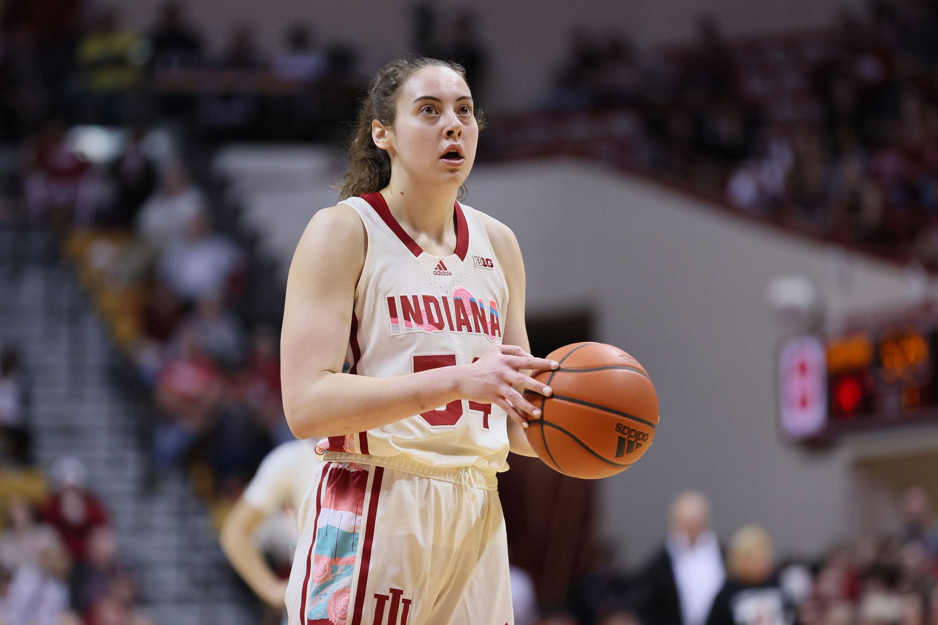 MacKenzie Holmes has led Indiana in scoring in three of her five seasons with the Hoosiers.