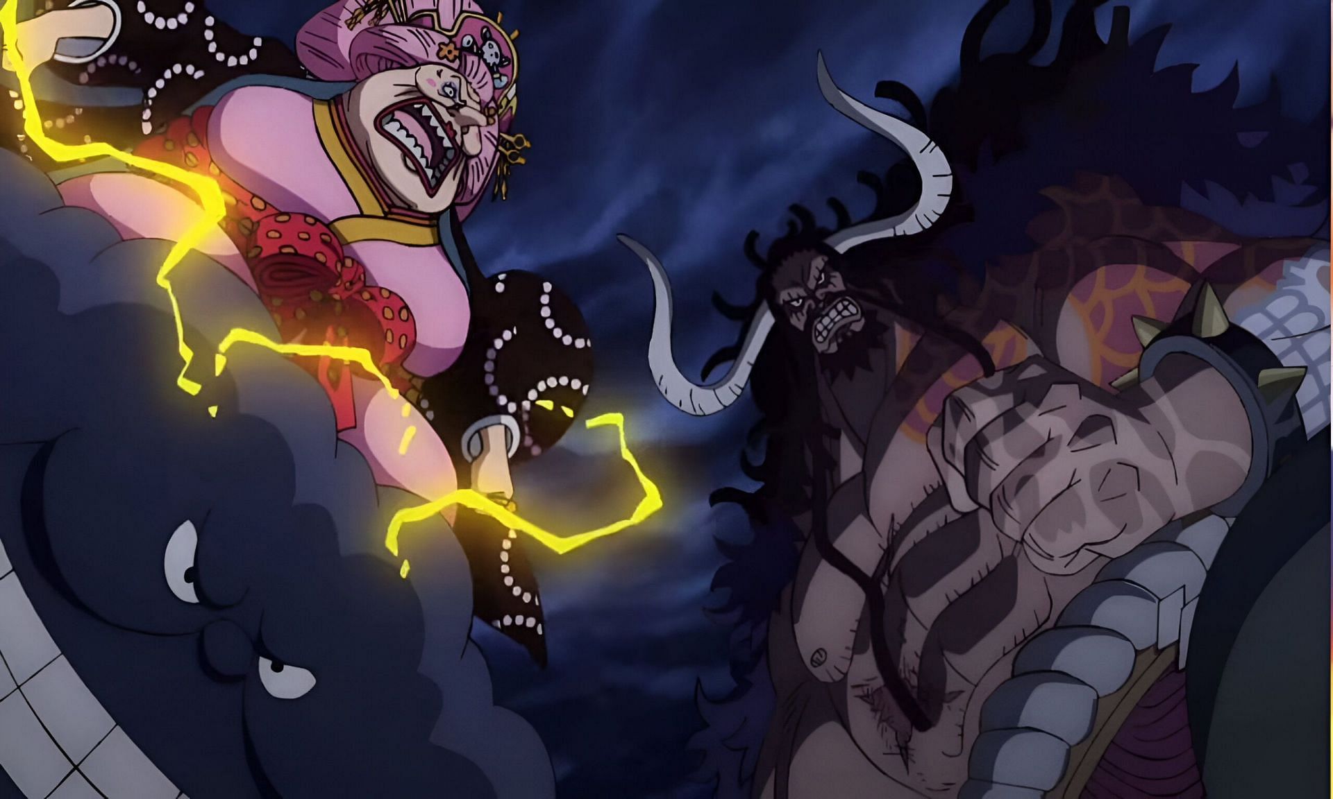 Big Mom (left) and Kaido (right) as seen in the anime (Image via Toei Animation)