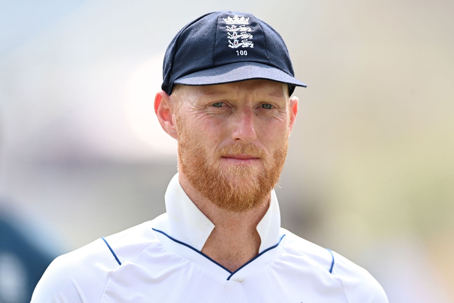 Ben Stokes looks on: India v England - 4th Test Match: Day Four