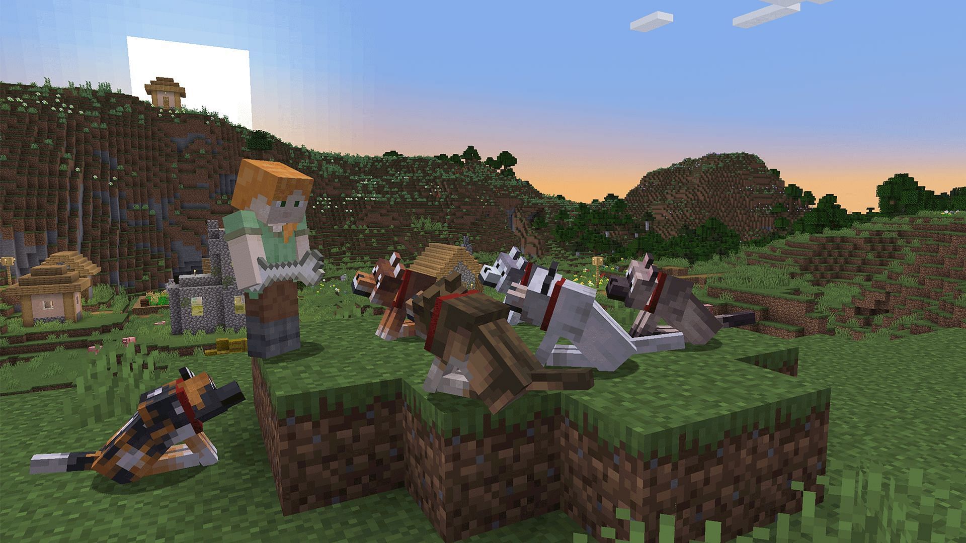 All new wolf variants in Minecraft (Image via Mojang)