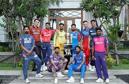 "It's ShowTime!"- IPL 2024 captains pose for a group photo with the trophy