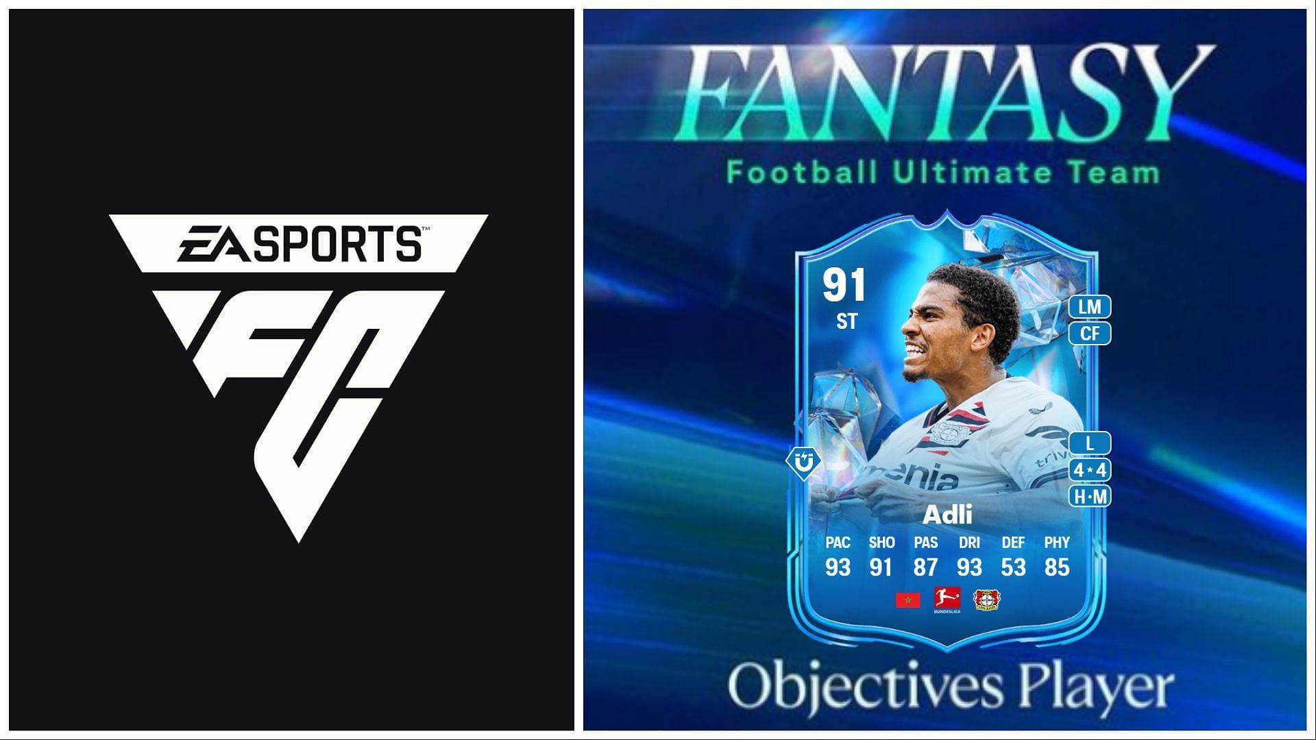 Amine Adli Fantasy FC card explored (Image via EA Sports)