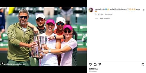 Magda Linette's comment.