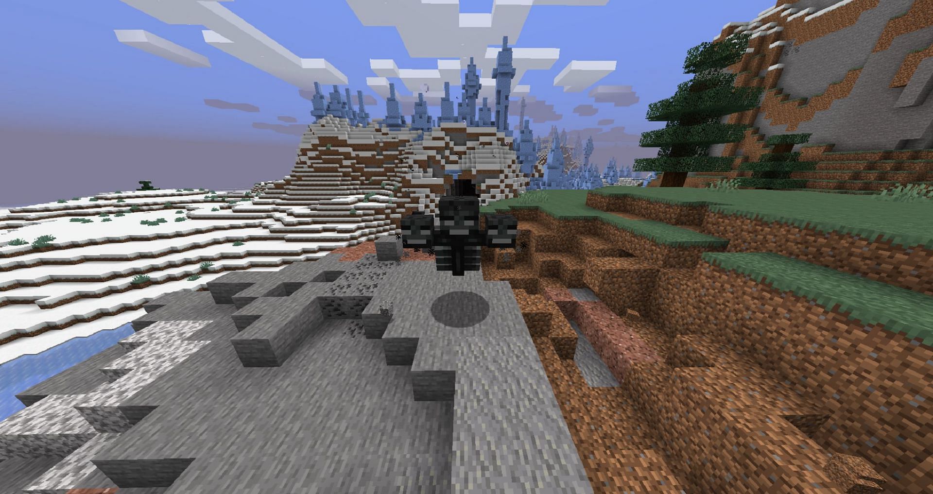 Minecraft&#039;s Wither boss is much more fearsome in Bedrock (Image via Mojang)
