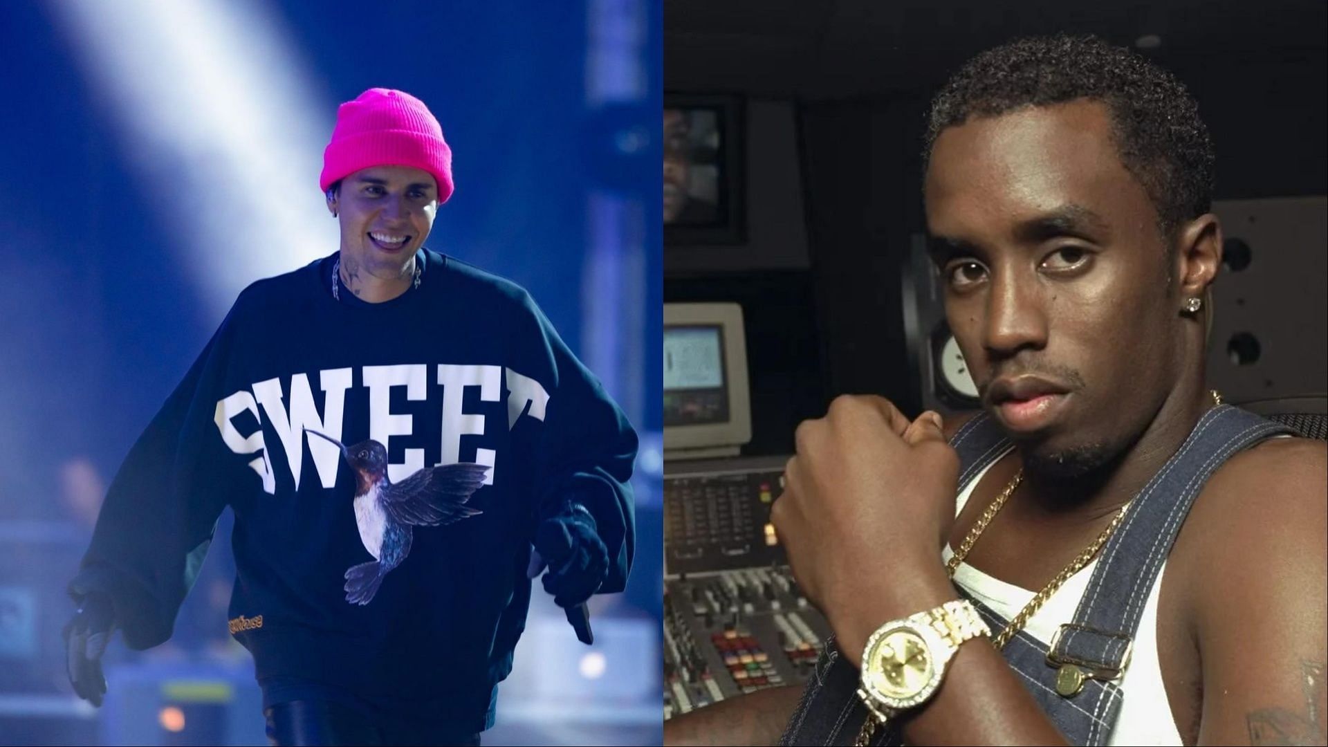 Netizens reacted to the recent video of Justin Bieber and Puff (Image via Facebook/Justin Bieber/Diddy)