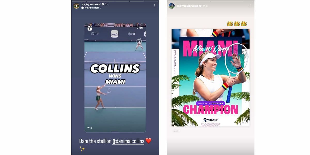 Ashlyn Krueger and Taylor Townsend also wished the American on Instagram