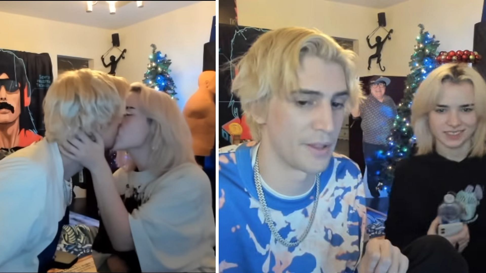 Did xQc kiss his siter? (Image via xQc Clips/YouTube)