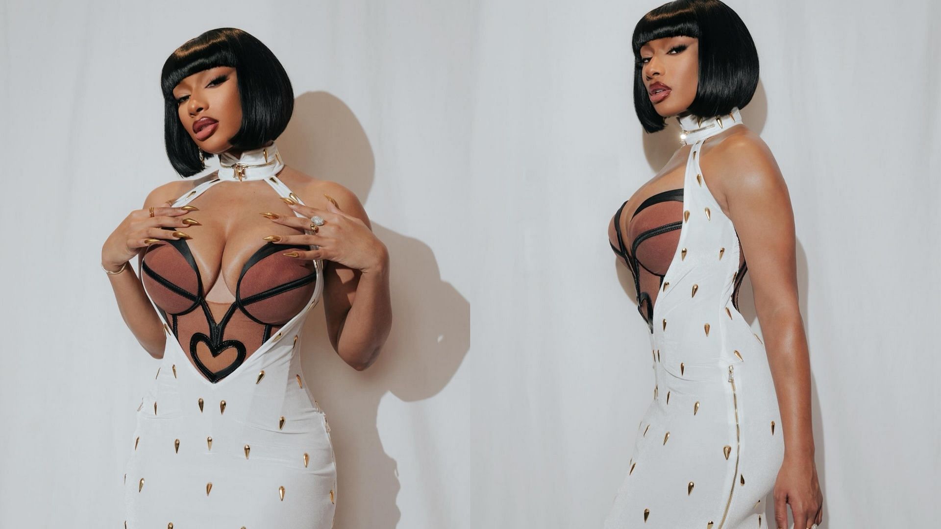 Megan Thee Stallion&#039;s Bucciarati-inspired outfit (Image via Instagram/@theestallion)