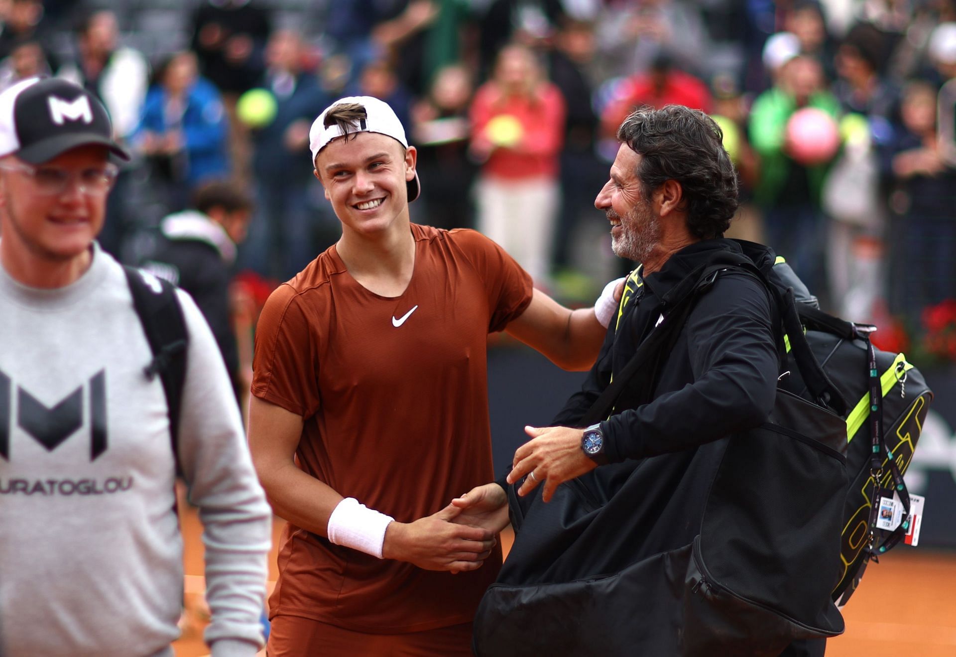 Holger Rune and Patrick Mouratoglou