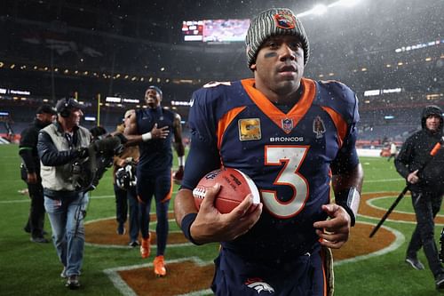 Russell Wilson at Minnesota Vikings v Denver Broncos