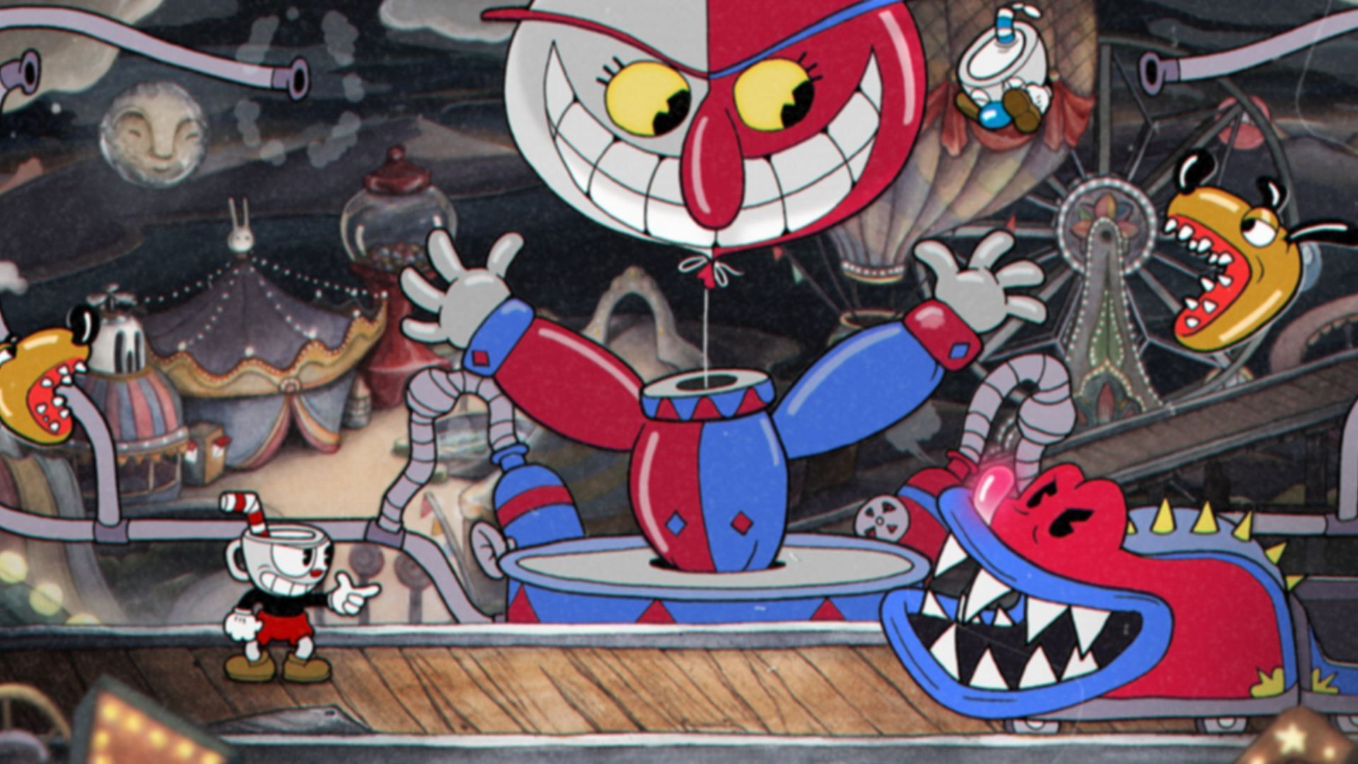 Cuphead&#039;s charming 90s-inspired action (Image via Studio MDHR Entertainment)