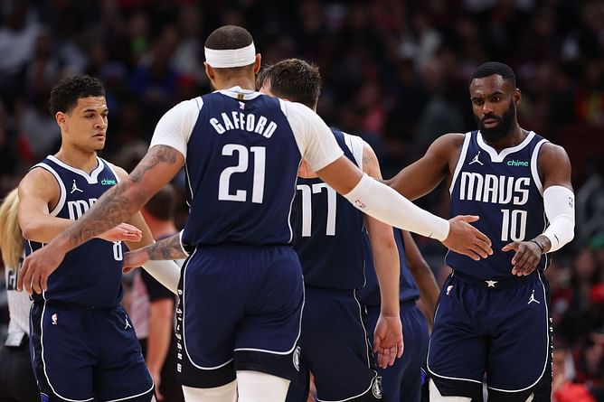 “100%”: Mavs big man agrees with Kyle Kuzma's claim that Kyrie Irving and Luka Doncic’s presence makes his job "the easiest in sports"
