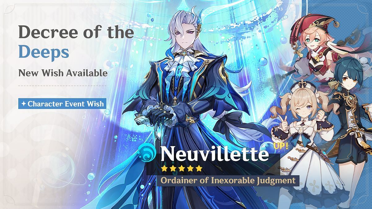 Neuvillette rerun banner (Image via HoYoverse)