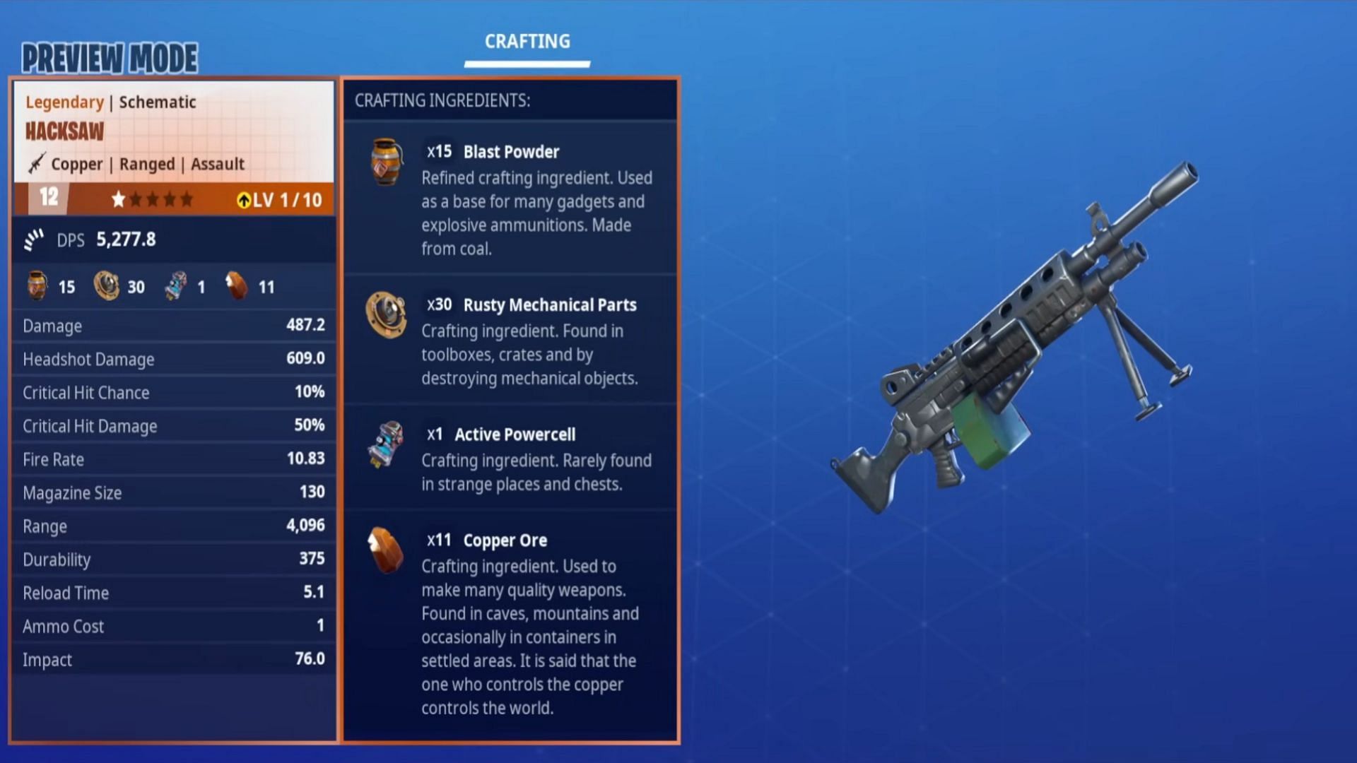 Hacksaw (Image via Epic Games)