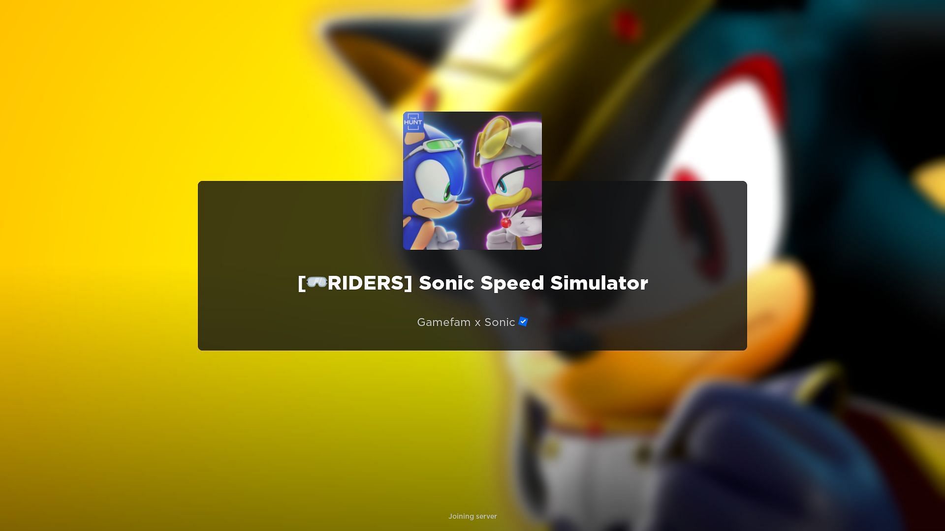 The Hunt in Sonic Speed Simulator