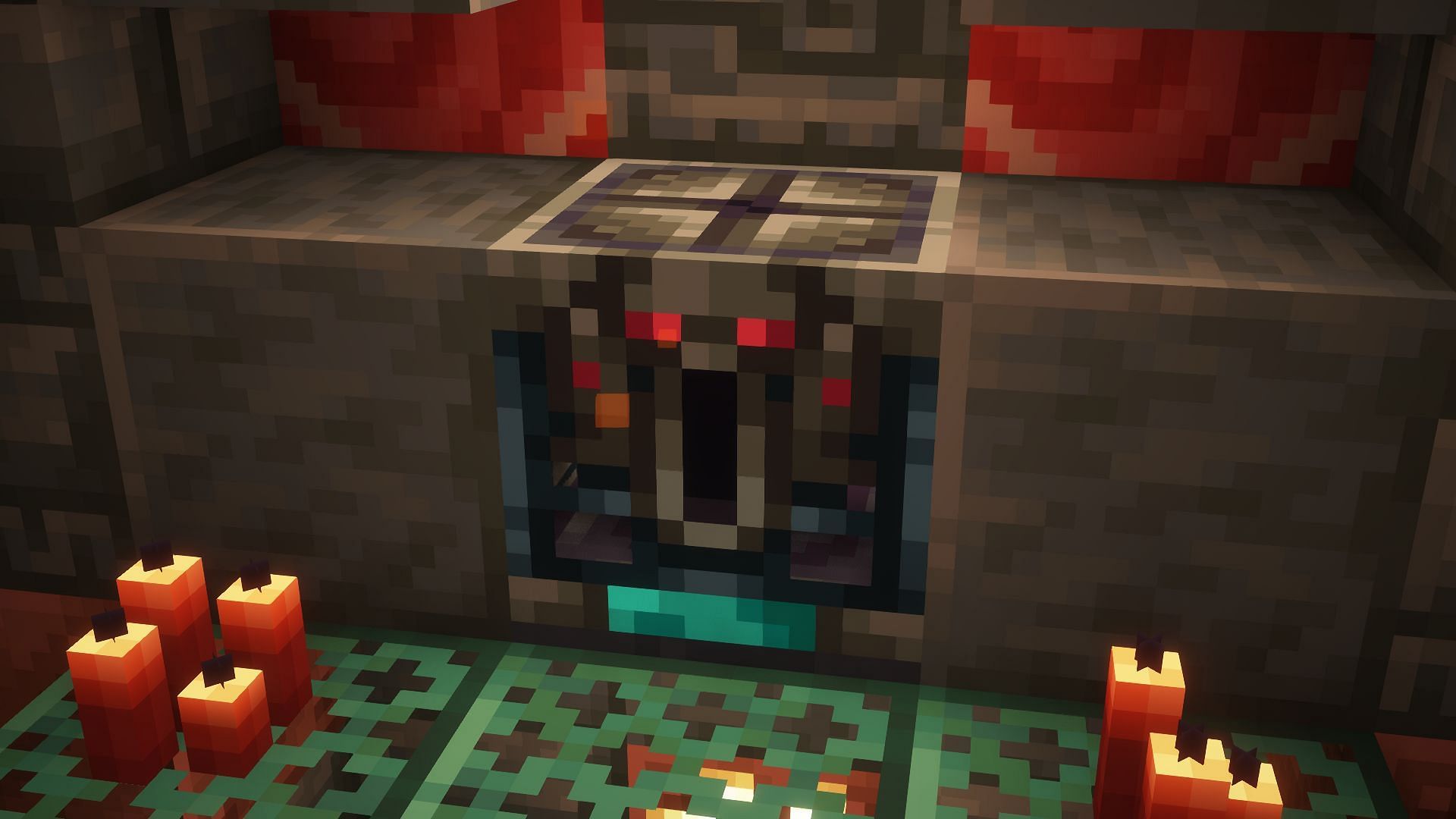 Ominous trial spawner in Minecraft. (Image via Mojang)