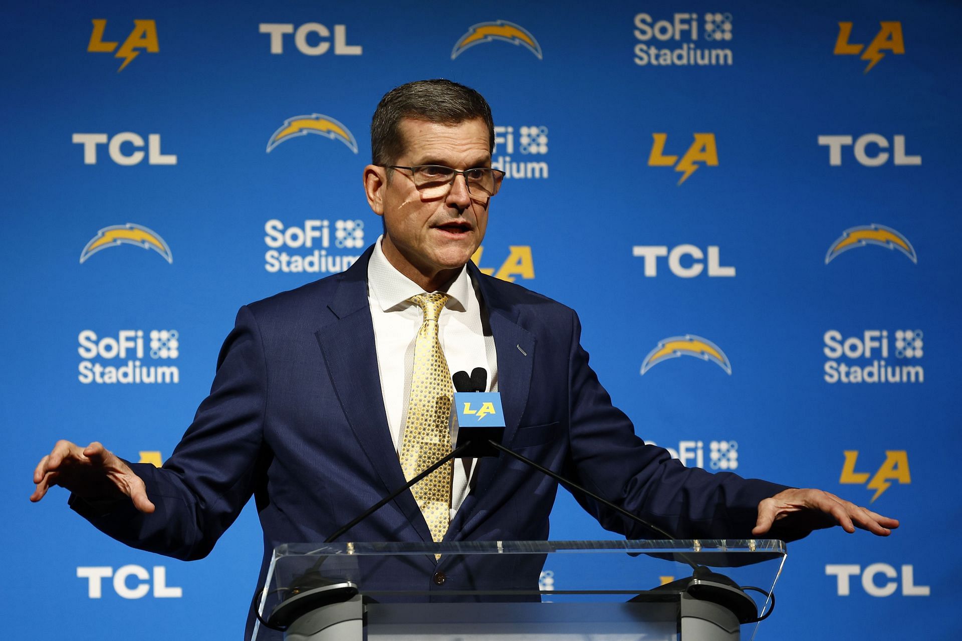 Los Angeles Chargers Introduce Jim Harbaugh As Head Coach