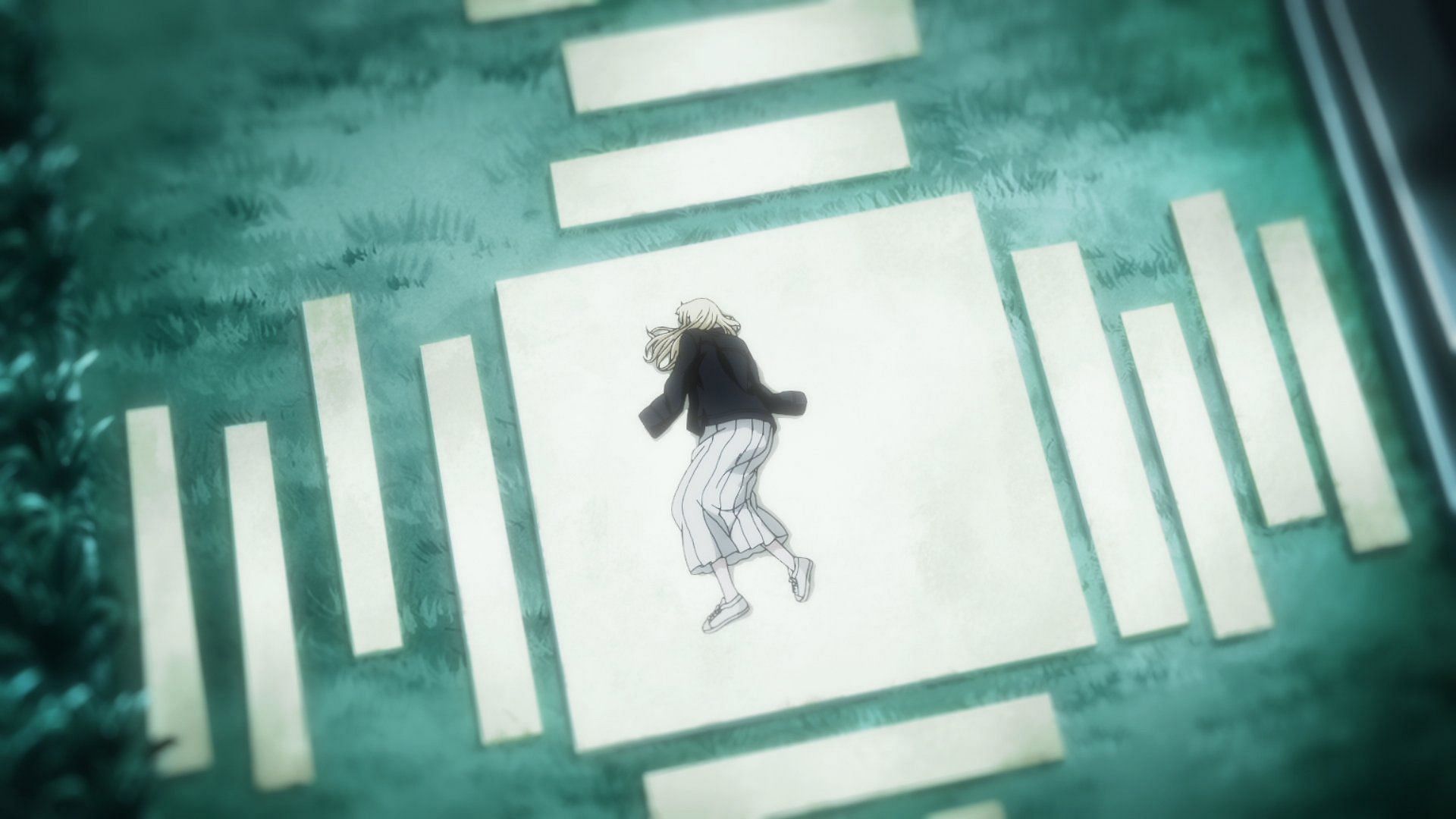 Guideau lays injured, as seen in the episode (Image via Yokohama Animation Lab)