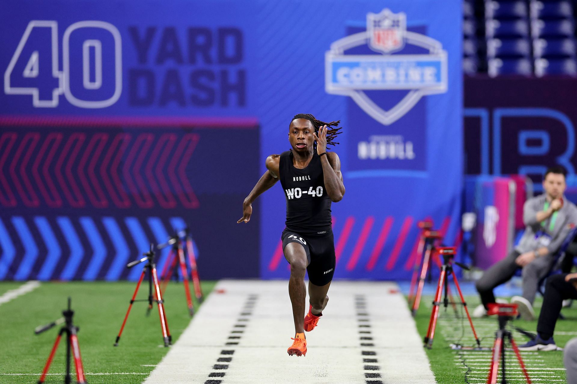NFL Combine wide receiver 40 times Listing top 5 feat. Xavier Worthy