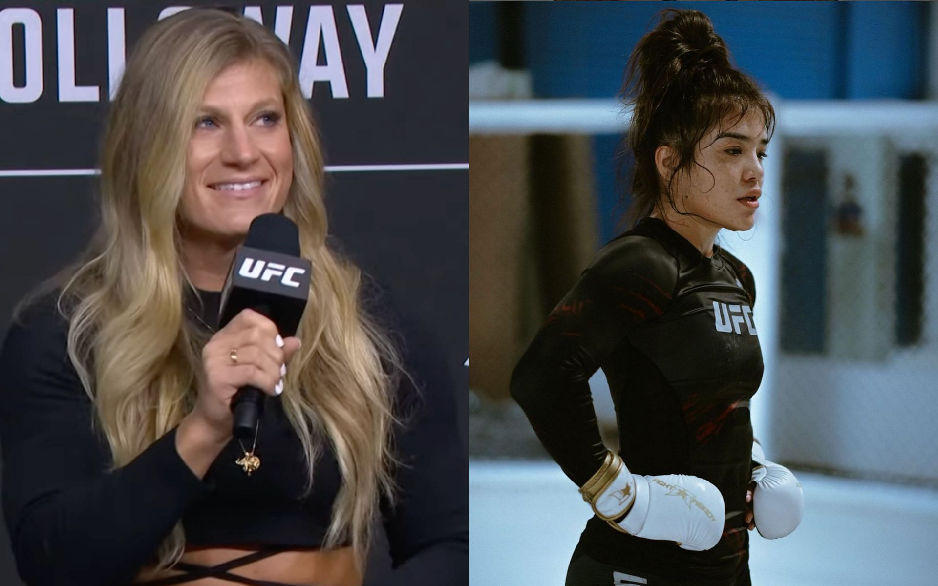 Tracy Cortez (right) shockingly reacted to Kayla Harrison