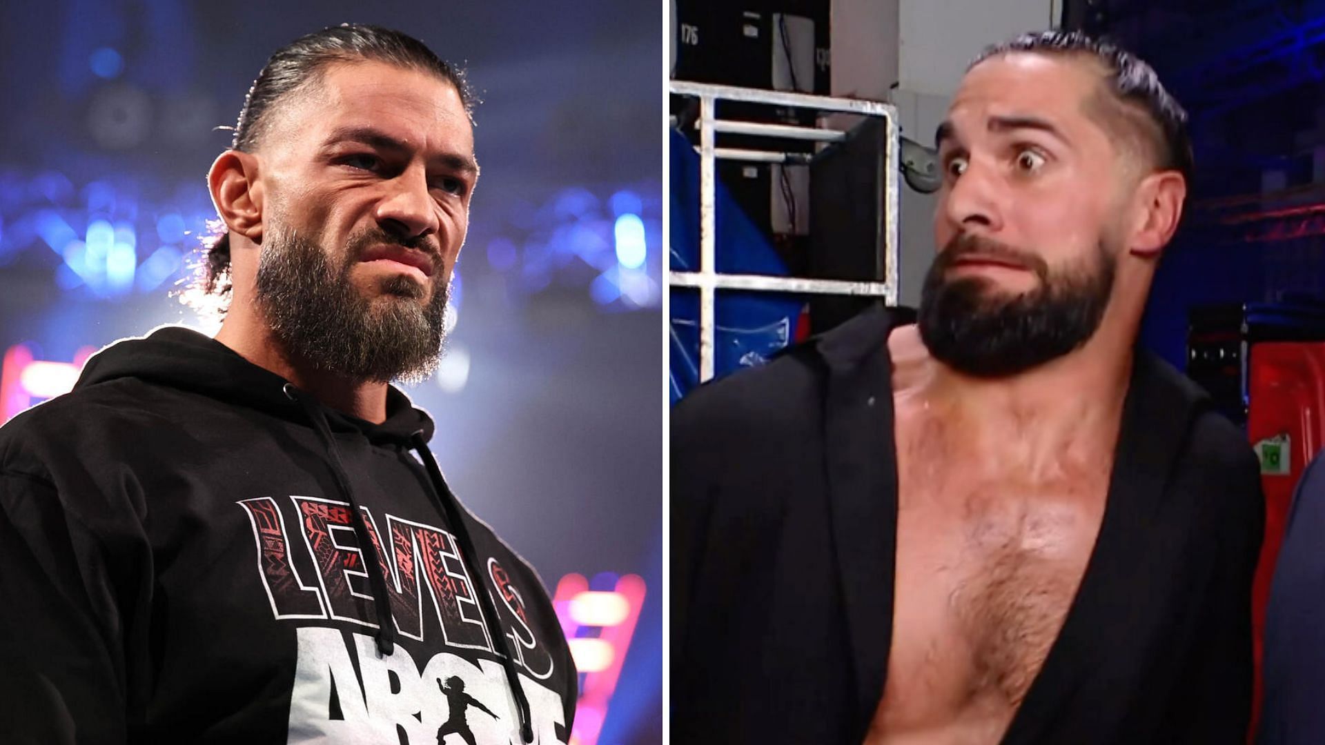 Roman Reigns on the left, Seth Rollins on the right [Image credits: wwe.com and Rollins