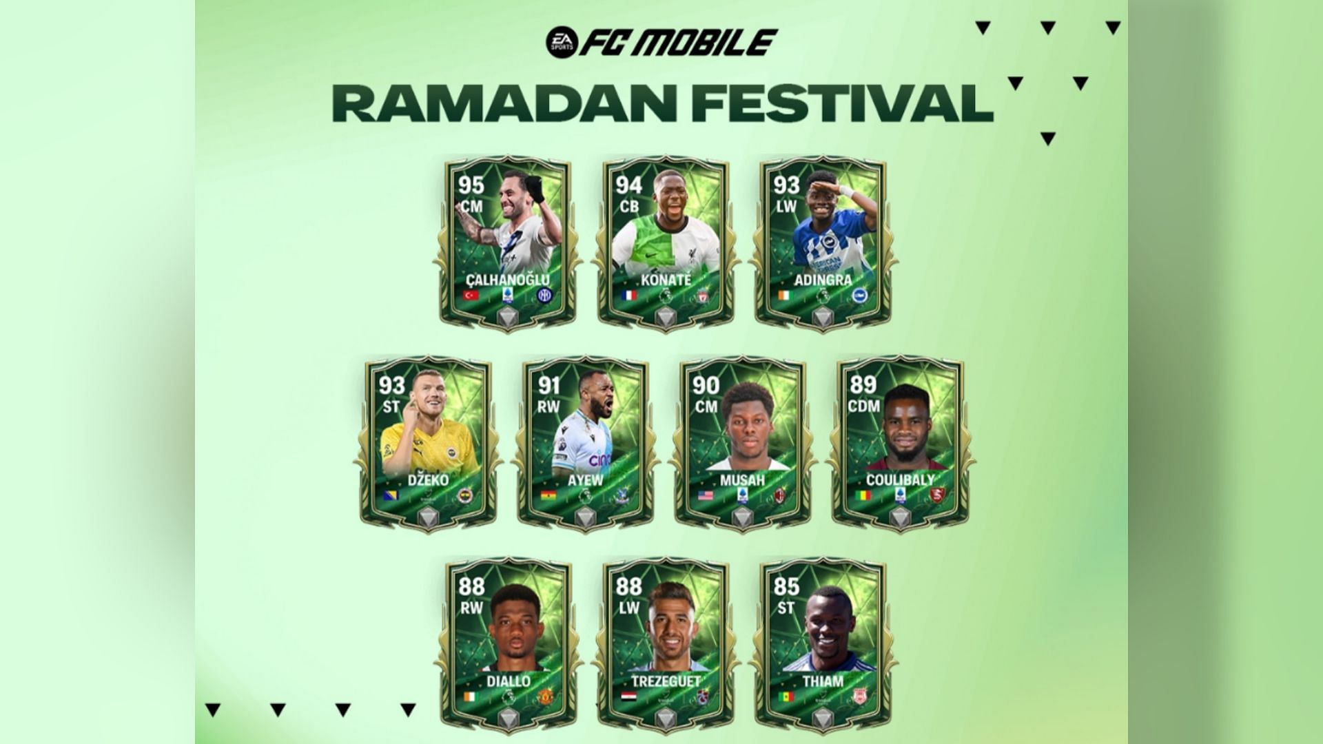 EA Sports has announced Impactful performers for the Ramadan promo in FC Mobile (Image via EA Sports) 