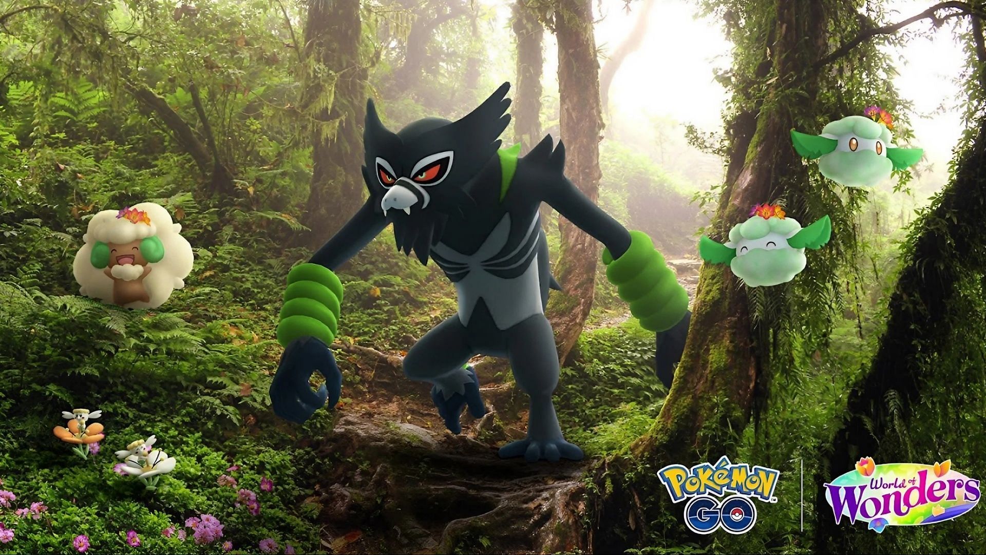 Pokemon GO Rogue of the Jungle Special Research Zarude encounter (Image via Niantic)