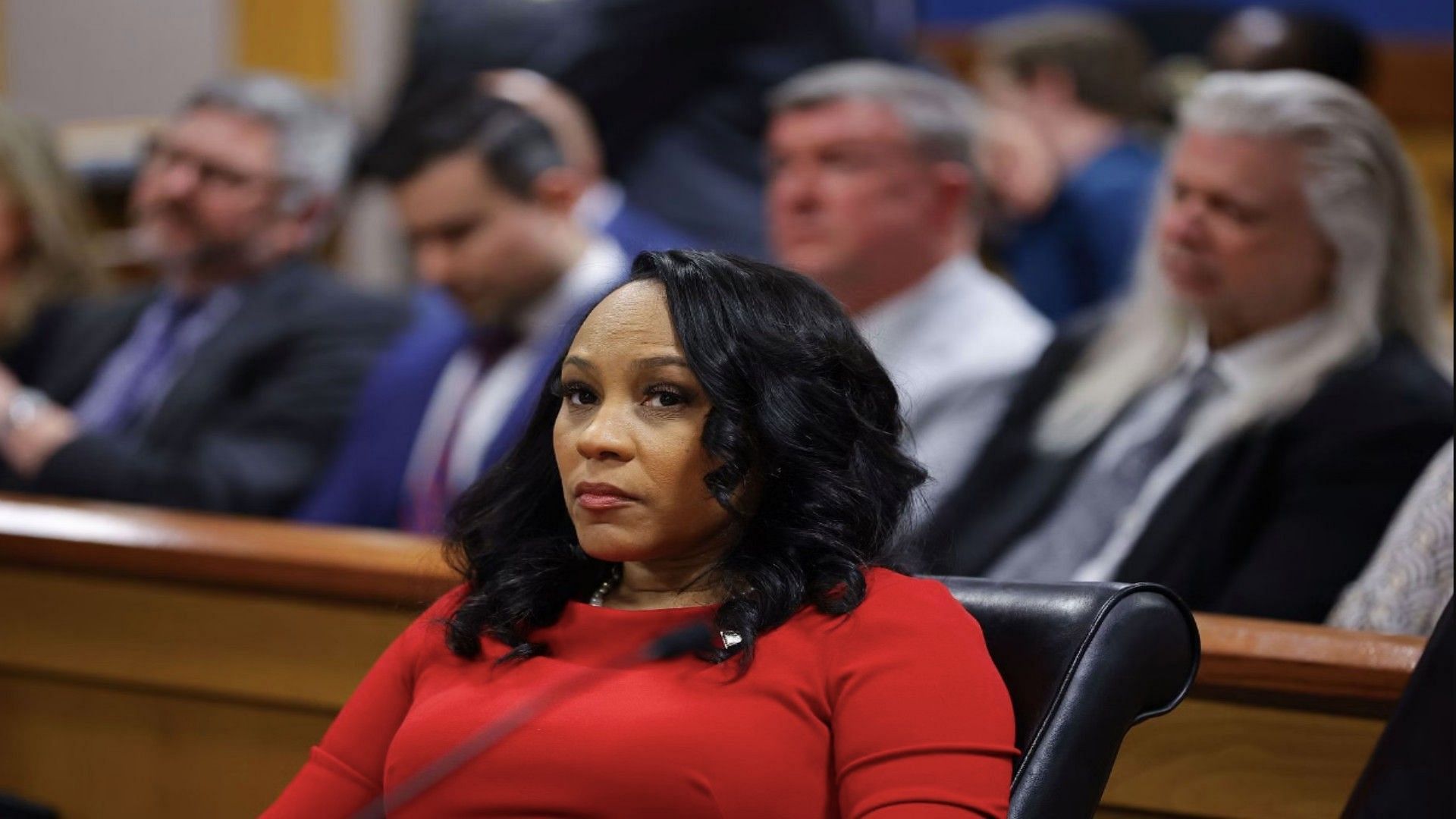 Fani Willis at Fulton County Court Holds Hearings Ahead Of Trump Georgia Election Case (Photo by Alex Slitz-Pool/Getty Images)