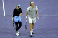 Paula Badosa and Stefanos Tsitsipas at the Tie Break tens