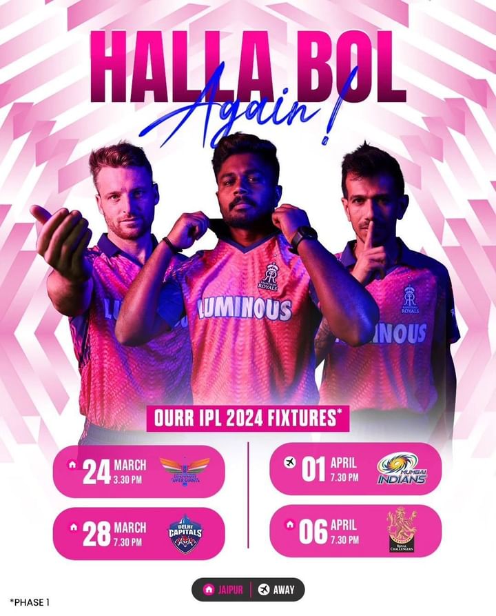 IPL Match Schedule 2024 & Time Table