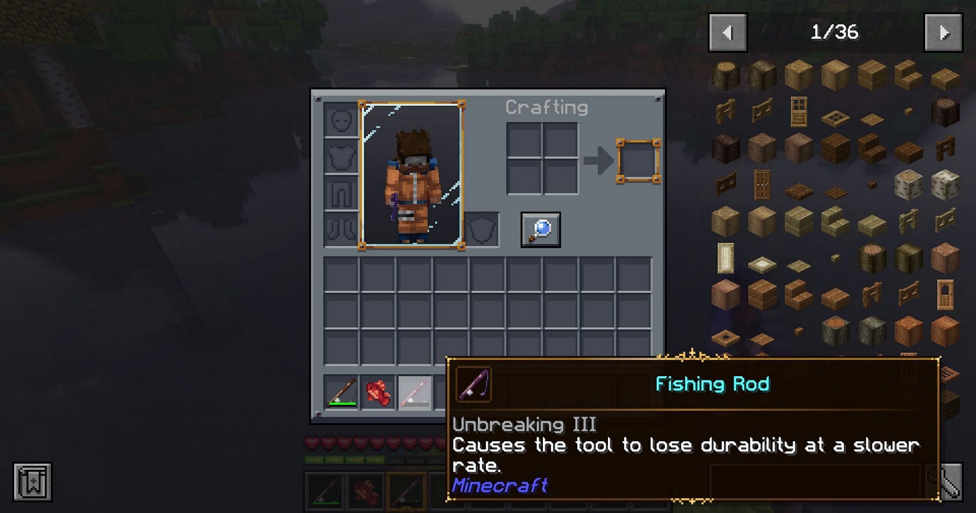 How to make the best fishing rod in Minecraft