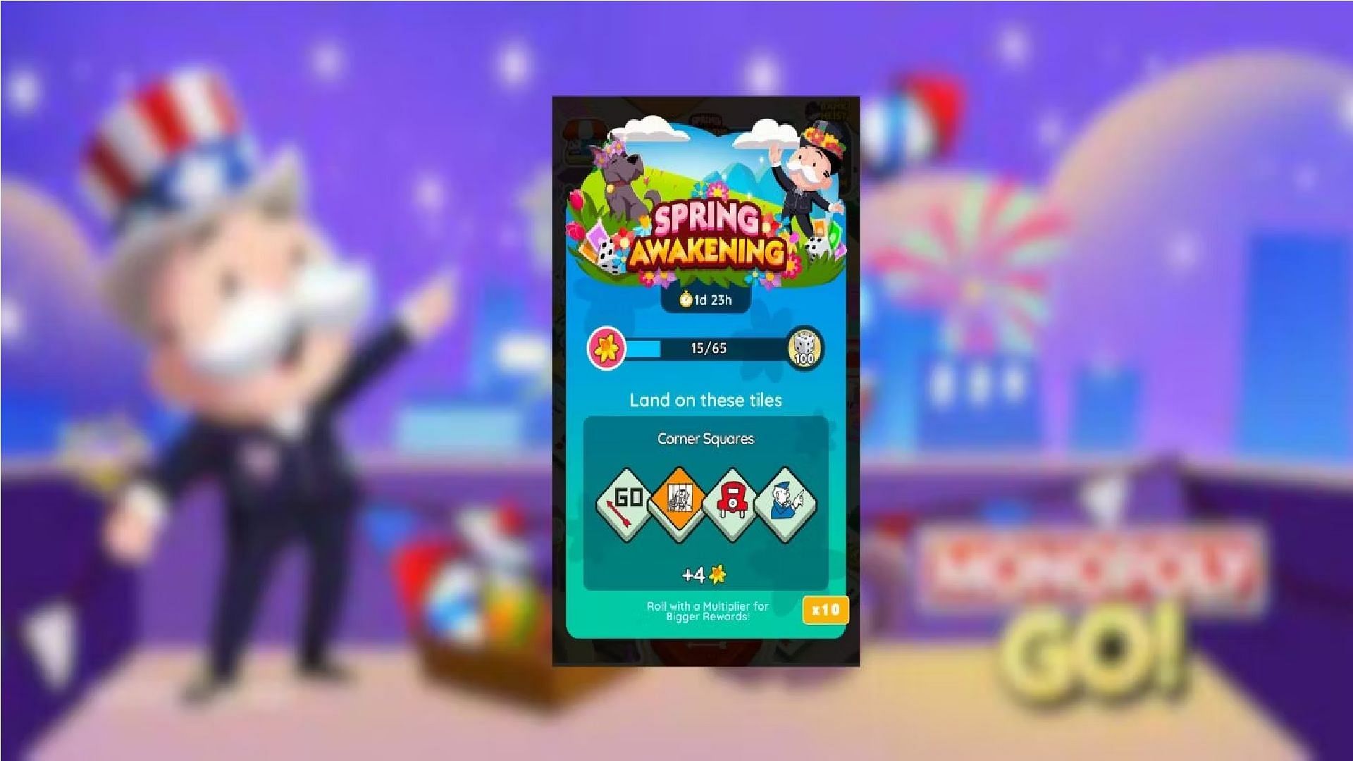 Monopoly Go Spring Awakening Event milestones, rewards, and more