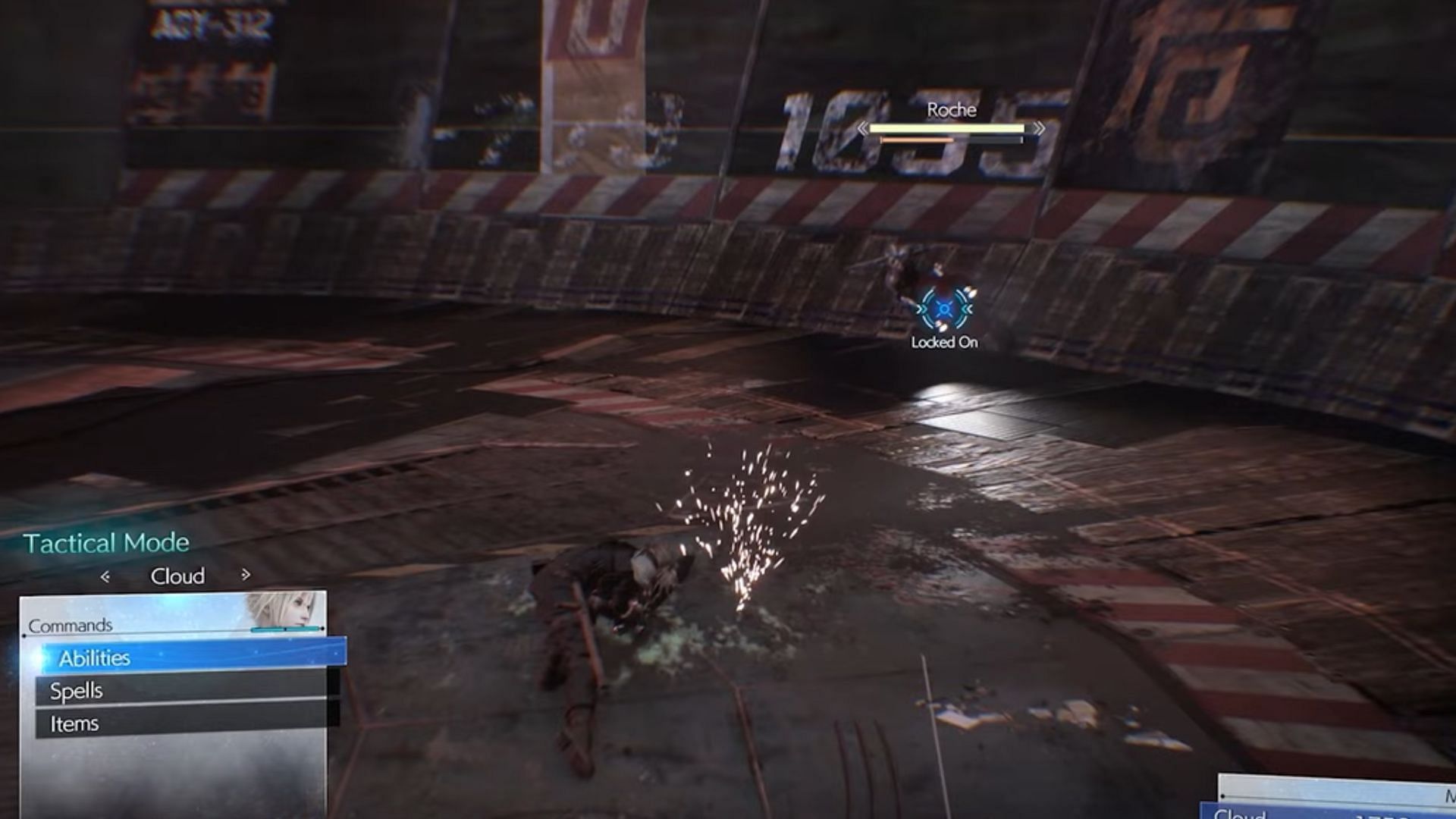 The Locked On feature ensures precise targeting (Image via YouTube/FP Good Game, Square Enix)