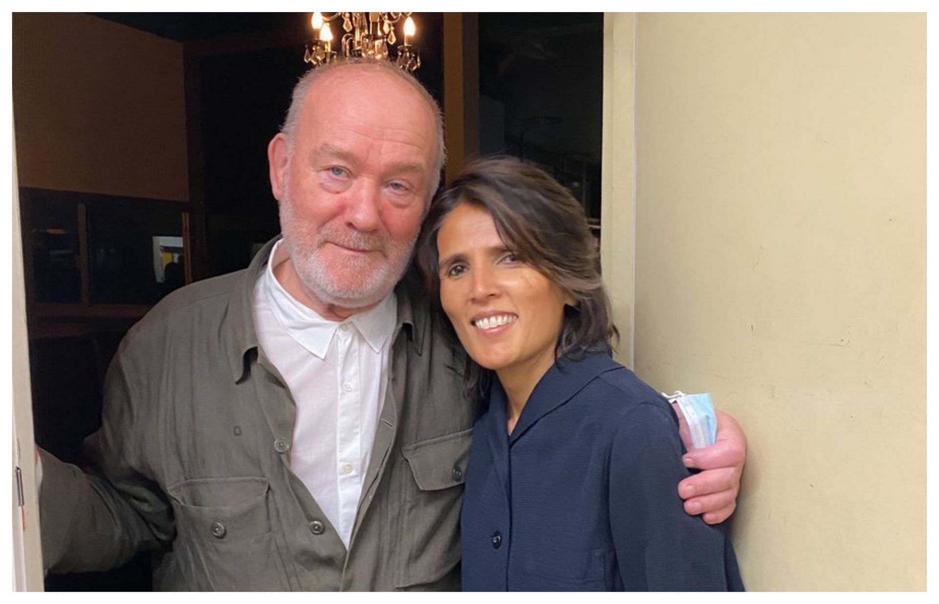 Vince Power with Tanita Tikaram (Image via official X/@@tanita_tikaram)